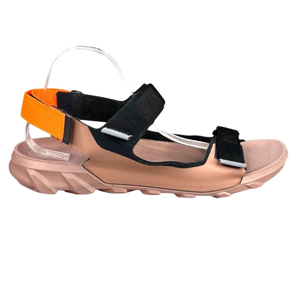 Ecco Men’s MX Onshore Black Orange Hiking Trail Sandal Size US 12/12.5